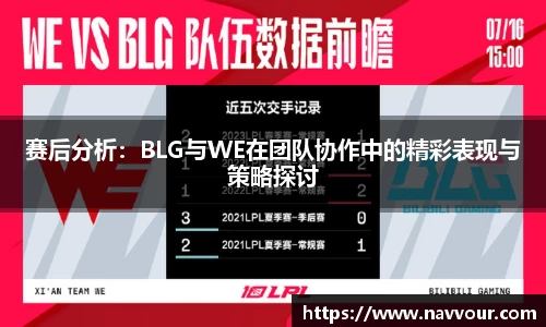 赛后分析：BLG与WE在团队协作中的精彩表现与策略探讨